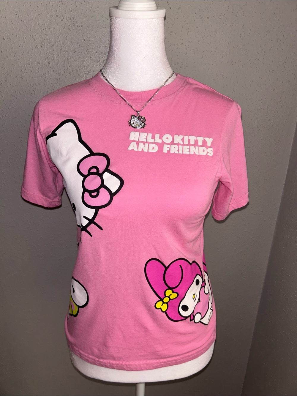 Hellokitty bby pink tee